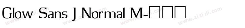Glow Sans J Normal M字体转换